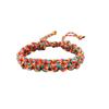 Nueva pulsera tejida a mano de estilo étnico colorido de algodón y lino, pulsera para pareja, moda callejera, casual, pulsera para novias