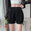 Shorts de Segurança Jk Podem Ser Usados Fora Menina Branca Laço Shorts de Segurança Calças Abóbora Leggings Estilo Verão 2024