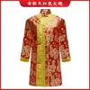 Ropa de Funeral para Mujeres, Bata de Algodón con Solapa Parcial, Bata Larga Estilo Tang, Ropa para Personas Mayores Fallecidas, Abrigo Celebratorio, Suministros Funerarios, Ropa de Abrigo, Atuendo Funerario