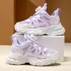 Sapatos Infantis Meninas Sapatos de Tela Verão 2026 Novo Estilo Crianças Esporte Sapatos de Pai Crianças Médias e Grandes Meninas Tela Respirável Corrida