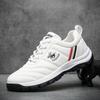 2025 Primavera Sapatos da Moda para Pai Sapatos Esportivos Casuais Masculinos Estilo Coreano Xadrez Sapatos Brancos Estudante Volta às Aulas Sapatos de Corrida