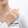 Anillo abierto geométrico minimalista de estilo ins europeo y americano con forma especial, nicho de alto sentido, lote de pulseras de diseño irregular
