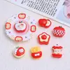 Mini Miau Manzana Juguete de Comida Dibujo Animado Hecho a Mano Accesorios para Joyería DIY Pegamento de Crema Resina Accesorios Pequeños Materiales para Uñas