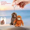 Colgante de peluche heMonkey para protección transfronteriza, colgante de acrílico de orangután de pelo rojo