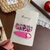 Nuevo Pasador de Pinza para el Cabello de Niña a Cuadros Negros y Rosas con Lazo, Estilo Dulce y de Alta Gama, Accesorio para el Cabello que No Daña el Cabello, Pinza Lateral para Niñas