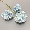 Flores Artificiales de Hortensia para Bodas, Venta al por Mayor Transfronteriza Amazon Arreglos de Flores de Hortensia Pequeñas de Tres Cabezas, Flores Falsas para Decoración del Hogar
