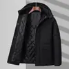 Tallas Extra Grandes M-8XL Chaqueta de Algodón con Forro Polar para Papá para Otoño e Invierno, Atuendo Casual Cálido para Hombres de Mediana Edad y Mayores, Abrigo Cálido
