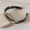 Diadema Fresca y Colorida Estilo Coreano con Patrón de Diamantes para Niñas, Rejuvenecedora, Corona Alta, Banda Ancha, Versátil para Salir, Diadema Pasador