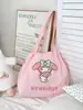 Bolsa de Ombro com Cordão Autorizada Oficialmente pela Sanrio Bolsa Grande para o Dia a Dia Estilo ins Desenho Animado Fofo Bolsa de Compras Bolsa de Mão