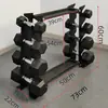 Estante para Mancuernas Multifuncional Estante de Mancuernas de Múltiples Niveles para el Hogar Estante para Kettlebells Estante de Exhibición de Mancuernas Estante de Almacenamiento de Equipo de Fitness