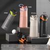 Liquidação: Garrafa de Água Esportiva Portátil Isolada de Aço Inoxidável Jason para Casal, Estilo Simples e Rústico, com Bico de Canudo