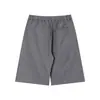 Shorts Plissados para Terno Estilo Retro Americano Old Money para Homens, Simples Baggy Cool Estilo Yamamoto Soltos de Perna Larga Cinco Pontos