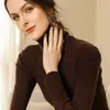Suéter Nuevo de Cuello Alto para Otoño e Invierno para Mujer Ajustado de Cuello de Tortuga Capa Base Elegante de Manga Larga Ropa Interior de Punto Ajustado Venta al por Mayor