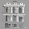 Armario metálico modular 1.1-2.5 m de ancho perchero abierto apartamento pequeño perchas dormitorio columna AA almacenamiento