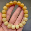 Raíz de Bodhi Natural Envuelta Alrededor del Dedo, Pequeña Lima Suave, Mango Verde, Matcha, Barril Estilo Antiguo, Pulsera de Cuentas Redondas, Pulsera de Mano Precio de Fábrica Al Por Mayor