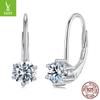 Yinjiyun Original Simples Moissanite Brincos Femininos Luz Luxo Brilhante Diário All-match S925 Brincos de Prata Esterlina Brincos