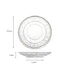 Posavasos de Vidrio con Borde Dorado Estilo Chino, Soporte Aislante para Taza de Té, Accesorio para Juego de Té