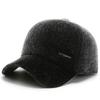 Sombrero gorro de otoño e invierno para hombre protección para las orejas sombrero de lana ganó la licitación a prueba de frío engrosado cálido para exteriores gorra de béisbol para mediana edad