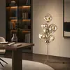 Lámpara de Pie de Lava de Gama Alta para Sala de Estar, Villa Nórdica, Dormitorio, Estudio, Iluminación Ambiental al Lado del Sofá, Luminarias de Arte