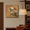 Decoración de Pared de Comedor Retro Moderno Arte Pintura Colgante de Comedor Viento de Tronco Doble Combinación Medio Antiguo Murales de Sala de Estar