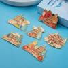 Pegatinas Metálicas para Refrigerador de Luoyang Montaña Laojun Yingtianmen Templo del Caballo Blanco Grutas de Longmen Ciudad Antigua de Luoyi Caldero de Jiuzhou Souvenir