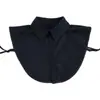 Cuello Falso, Talla Grande, Unisex, Cuello Falso para Camisas, Versátil Azul y Blanco de Negocios, Cuello Puntiagudo, Solapa, Cuello Falso para Atuendo Profesional