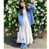 Falda Blanca de Cintura Alta Estilo Línea A para Mujer, Nuevo Estilo Primavera y Otoño 2026, Falda Voluminosa de Encaje por Niveles Adelgazante para Figura Petite