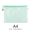 Bolsa de Archivo con Cierre de Plástico PVC A4 Malla Transparente Bolsa de Archivo para Exámenes de Estudiante Se Puede Imprimir con Logo Bolsa Portátil para Documentos