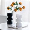 Jarrón de vidrio sencillo estilo chino al por mayor arreglo floral para sala de estar jarrón pequeño decorativo estilo retro ins adornos artesanales