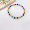 Pulsera de Oso Sonriente de Amor con Cuentas de Colores para Mujer Estilo Coreano Diseño de Nicho Sentido de Estilo Pulsera de Cadena B797