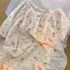 Estilo Nuevo Bata de Noche para Mujer, Pijama de Verano de Manga Corta, Diseño de Dibujos Animados, Se Puede Usar Afuera, Ropa para Casa, Bata de Noche tipo Cárdigan
