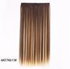 Peruca feminina europeia e americana, extensão de cabelo longo e liso, peça única, cinco clipes, peruca de cabelo com grampo, cortina de cabelo de fibra química, tomada de fábrica