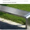 Cadeira de Parque de Aço Inoxidável Banco de Pátio Banco ao Ar Livre Assento para Ponto de Ônibus de Estádio de Shopping Center ao Ar Livre
