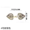 Clips Retro Europeos y Americanos para Suéter para Mujer, Hebillas de Bufanda de Seda Incrustadas de Diamantes, Clips para Bufanda Fijos Anti-Exposición, Clips para Chal, Accesorios de Aleación