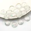 Cuentas de Resina de 16 mm Cielo Estrellado de Sirena con Purpurina Fina Cuentas Sueltas Cuentas de Ojo de Gato Imitación Cadena de Teléfono Móvil DIY Accesorios de Joyería