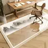 Cadeira de Escritório Giratória para Casa Tapete de Entrada PVC Semitransparente Cadeira de Estudo Impermeável e Resistente ao Desgaste Personalizável