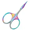 Color Titanio Gama Alta Estilo Ruso Tijeras para Cutícula Acero Inoxidable Eliminación de Cutícula Caseras Tijeras para Uñas Encarnadas Herramientas de Manicura Venta al por Mayor