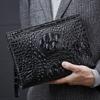 Nuevo Bolso de Mano de Piel de Vaca Capa Superior con Patrón de Cocodrilo Bolso de Mano Atmosférico para Negocios Cartera Personalizada Bolso para Hombre