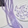 Venta al por mayor de cuentas redondas de vidrio transparente de 6 mm, cuentas sueltas de vidrio de alta calidad, materiales para hacer collares y pulseras de cuentas hechos a mano.