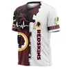 Camiseta Deportiva de Verano 3D con Estampado Digital de Equipo de la NFL Europea y Americana Transfronteriza 2024 para Hombre y Mujer, Manga Corta, Cuello Redondo