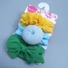 2020 Nova Faixa de Cabelo para Bebê Acessórios de Cabelo Elásticos para Bebê Faixa de Cabeça com Laço de Renda de Nylon para Crianças Conjunto de Três Peças