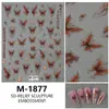 Pegatinas Retro de Uñas con Flores Florecientes Flor Blanca Fresca y Elegante Margarita Pegamento Fuerte y Delgado para Uñas Pegatinas Decoración Venta al por Mayor