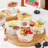 Tazón de Polvo de Hielo de Taro con Barro Caja Tazón Desechable Hielo Yogur Fruta Pesca Gelatina Transparente Bolas Comerciales Vaso de Embalaje Especial para Llevar
