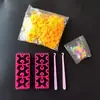 Herramientas de tejer con banda de goma rainbow loom de color plástico transfronterizo europeo y americano para crochet diy accesorios de tejer crochet