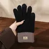 Luvas Masculinas de Inverno Espessas e Quentes para Tela Sensível ao Toque com Forro de Lã para Proteção contra o Frio, Ciclismo, Outono e Inverno Malha 5 Novas