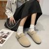Zapatos Casuales Antideslizantes de Suela Suave de Maternidad de Moda Versátiles Mocasines Cómodos Zapatos de Mujer Versátiles Estilo Birkenstock Nuevos Otoño e Invierno 2025