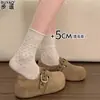 Versão em Couro de Sapatos Femininos com Aumento Interno de Altura, Sapatos Estilo Birkenstock de Cobertura Total, Mocassins Casuais Slip-On Confortáveis com Solado Macio para Mulheres