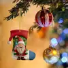 Nuevos Colgantes Acrílicos para Coche de la Serie de Navidad de Santa Claus 2023 Decoraciones para Árbol de Navidad