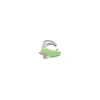 Ear Cuff de Esmalte Frío Colorido Dopamina Coreana y Japonesa Diseño Original de Nicho Forma de Corazón Incrustado de Circonitas Sin Perforación
