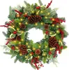 Guirnalda de Navidad de Fábrica Decoración de ratán navideño Decoración colgante interior europea y americana de venta caliente en Amazon Colgante de puerta pared corona lote